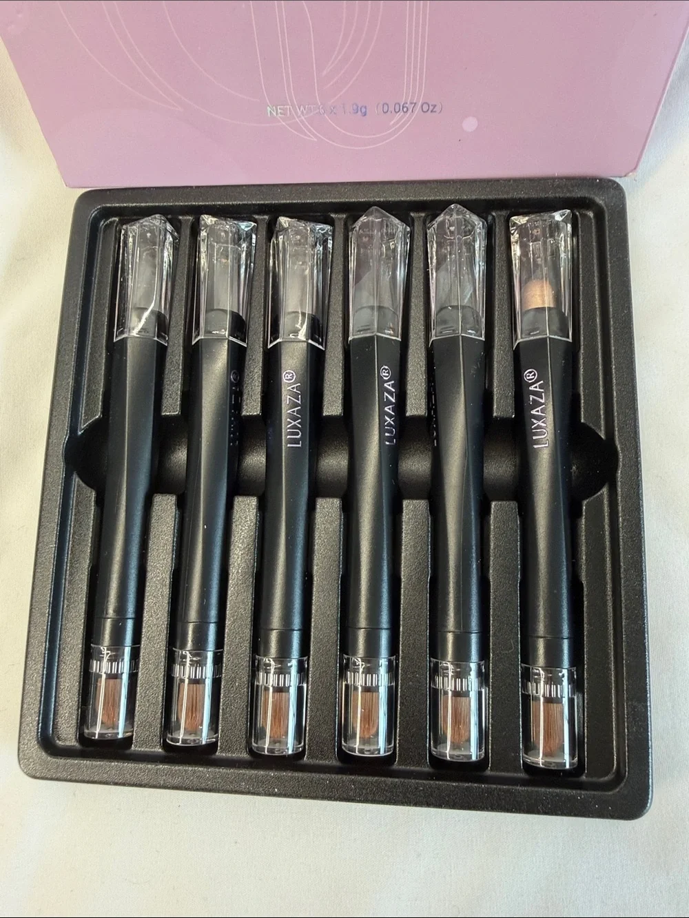 LUXAZA Eyeshadow Stick Set - 6 pcs Neutral and Brown